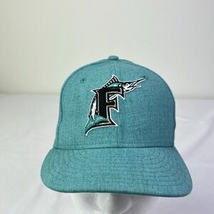 Florida Marlins New Era Cooperstown Collection 59FIFTY Fitted Hat Size 7